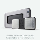 Includes the Phone Clip to attach Kardia Mobile to your smartphone